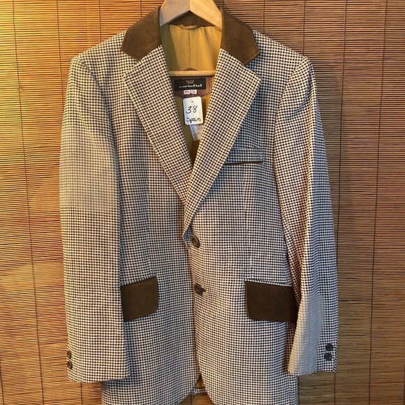 Cortefiel Other - Cortefiel Made In Spain Two Tone Tweed Fully Lined Blazer Size 38S EUC